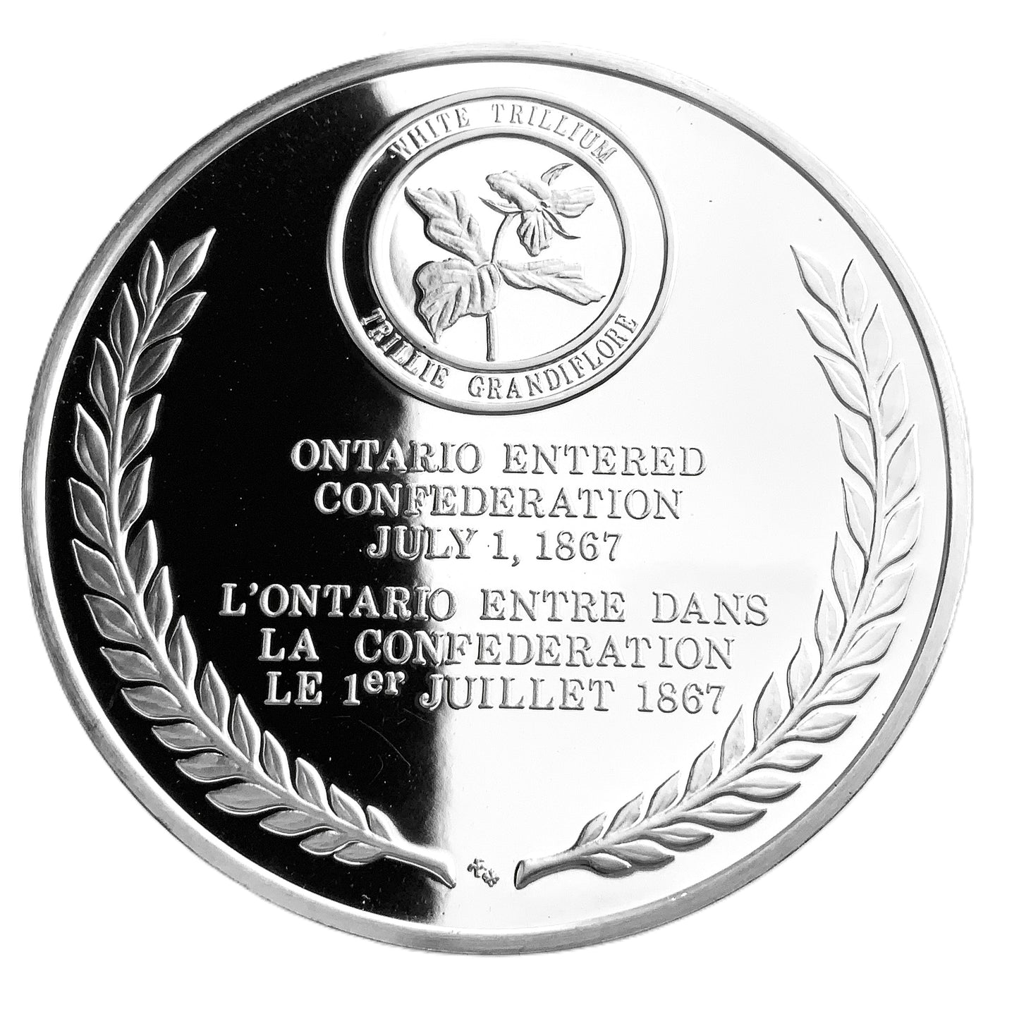 .945 ozt Ontario Province Silver Medal