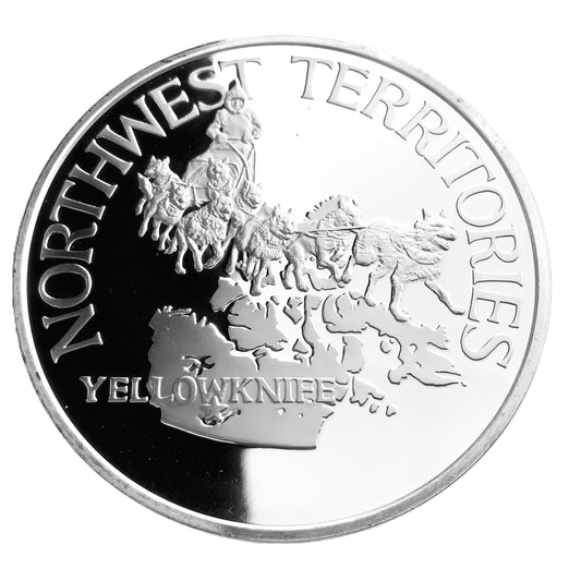 .945 ozt Northwest Territories Silver Medal