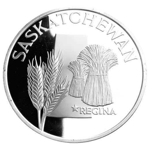 .945 ozt Saskatchewan Province Silver Medal