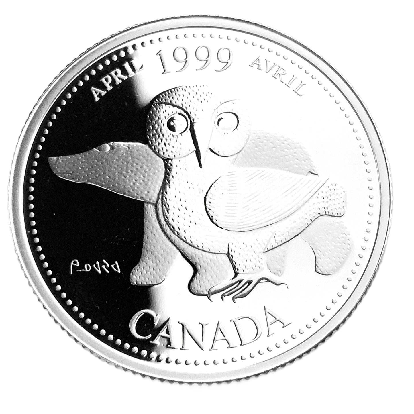 .175 ozt April Northern Heritage Silver 25¢