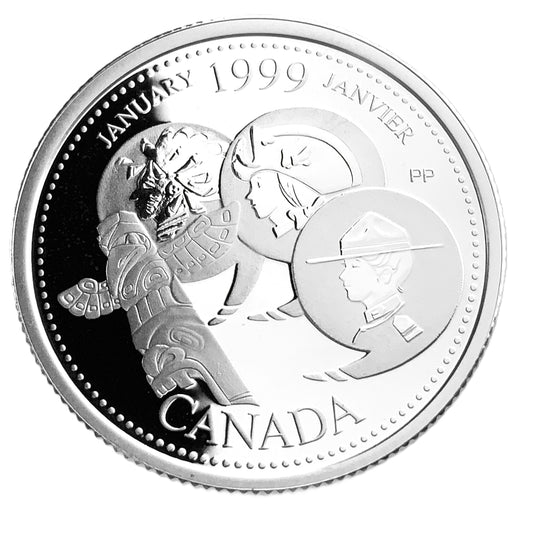 .175 ozt January Country Unfolds Silver 25¢