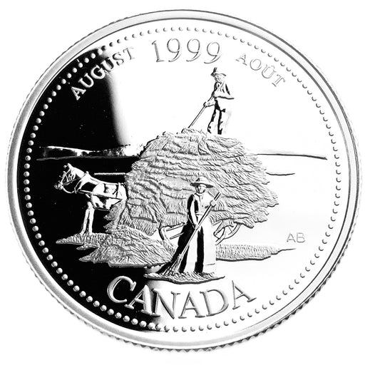 .175 ozt August The Pioneer Spirit Silver 25¢