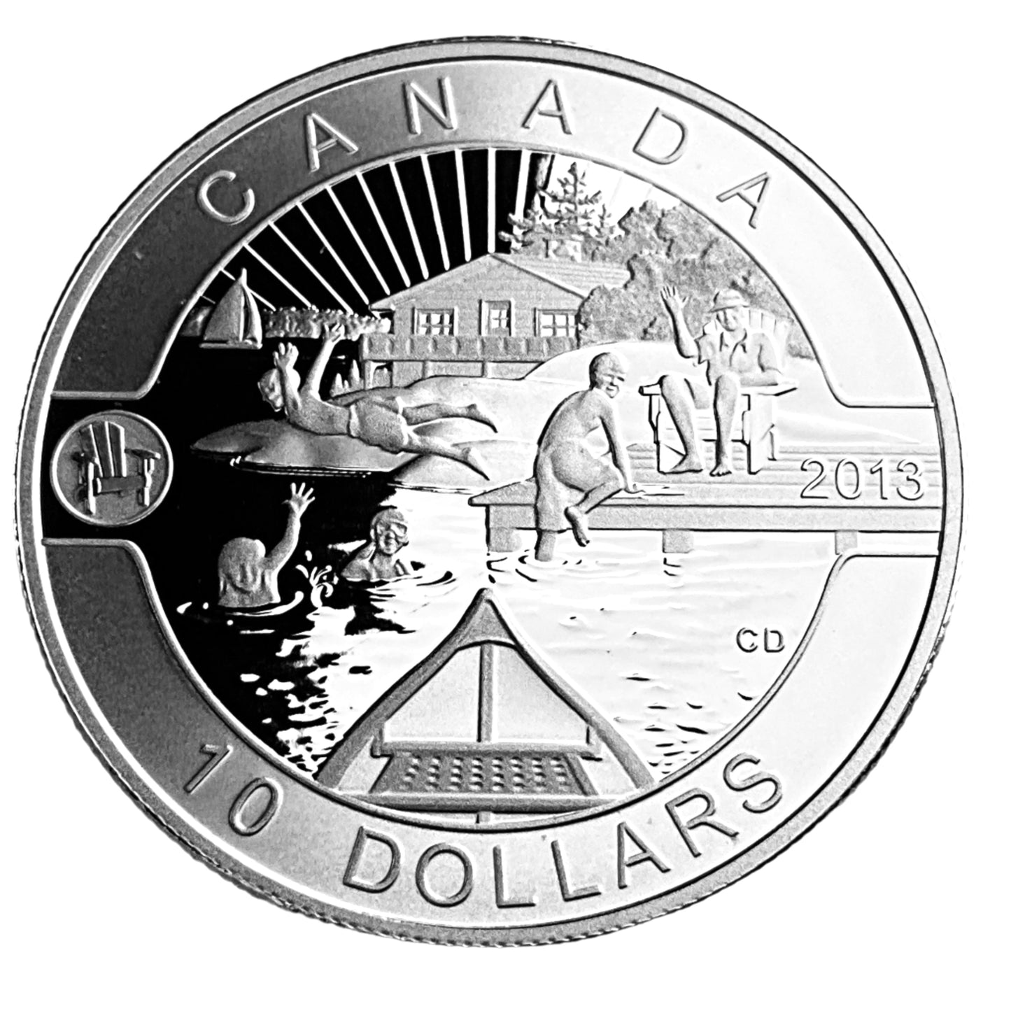 .510 ozt Summer Fun 9999 Silver $10 Coin