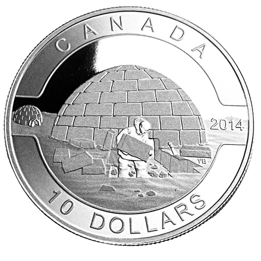 .510 ozt The Igloo 9999 Silver $10 Coin