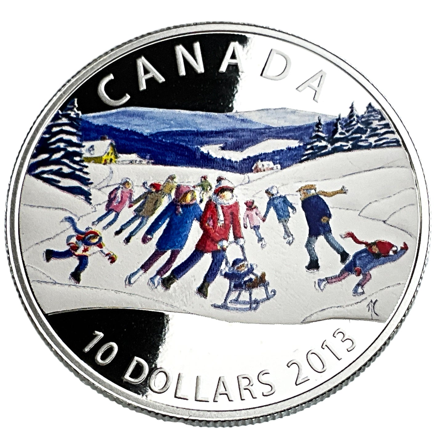 .510 ozt Skating Winter Scene 9999 $10