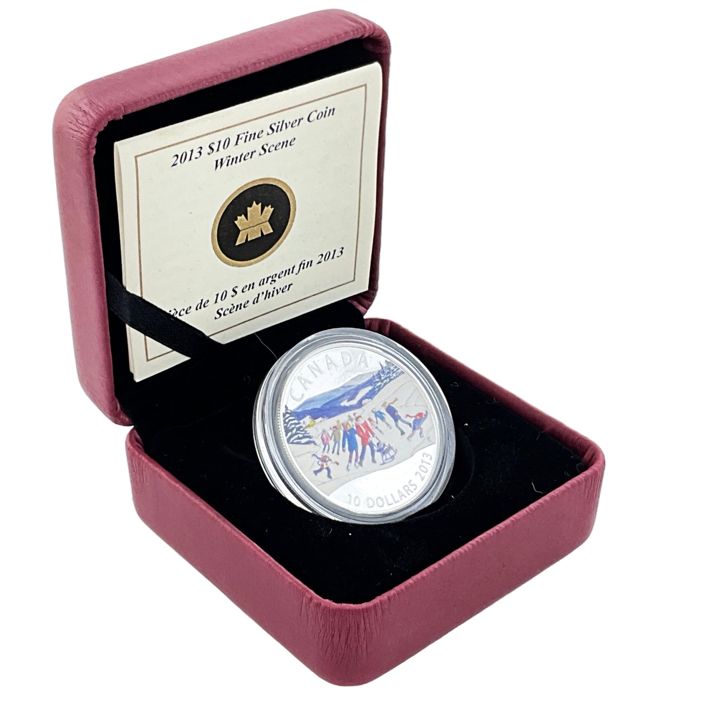 .510 ozt Skating Winter Scene 9999 $10