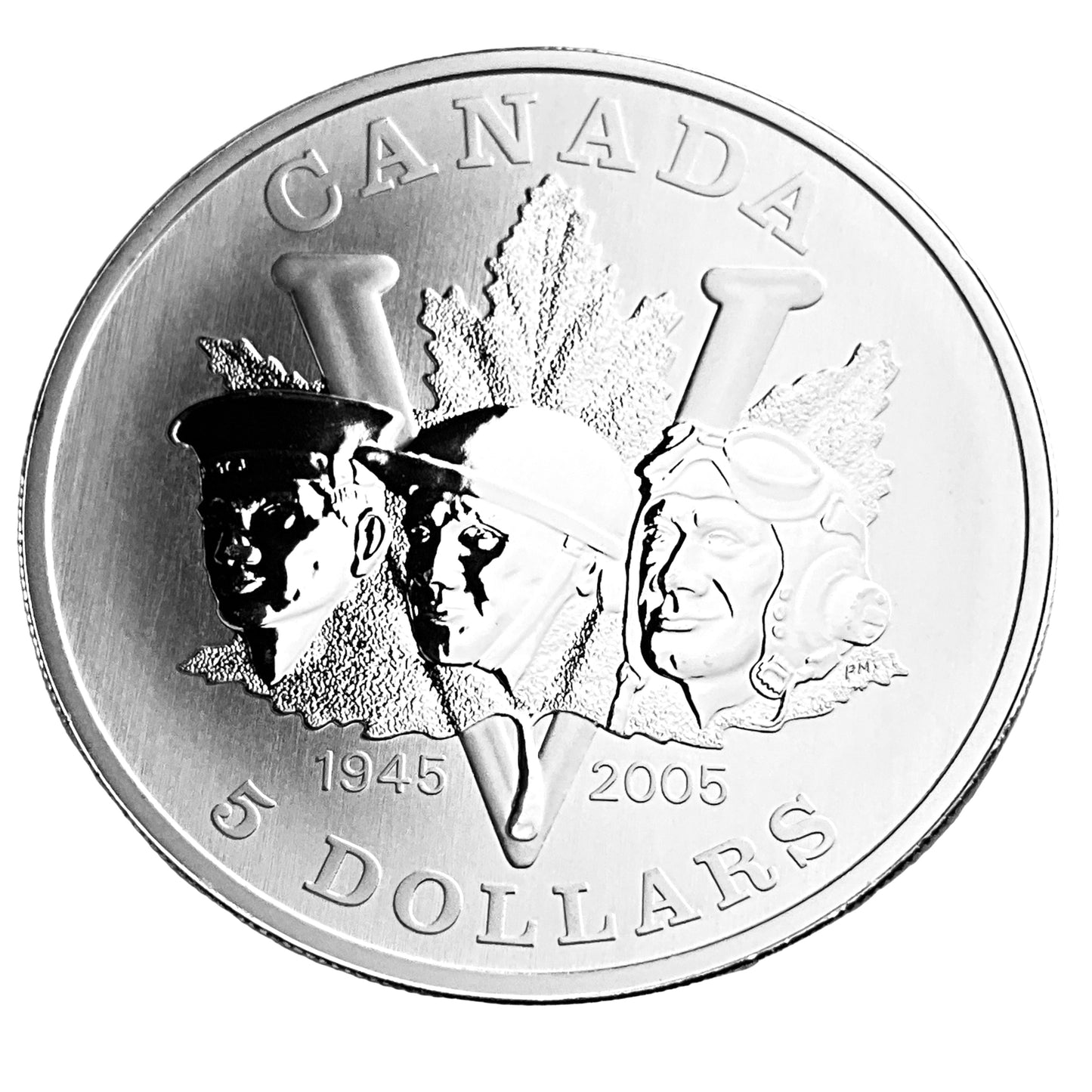 1.01 ozt End 2nd World War 9999 $5 Coin