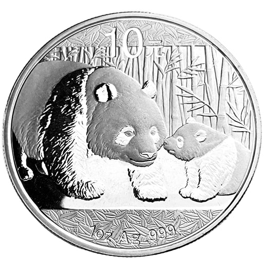 1 ozt 2011 Chinese Panda 999 Silver Coin