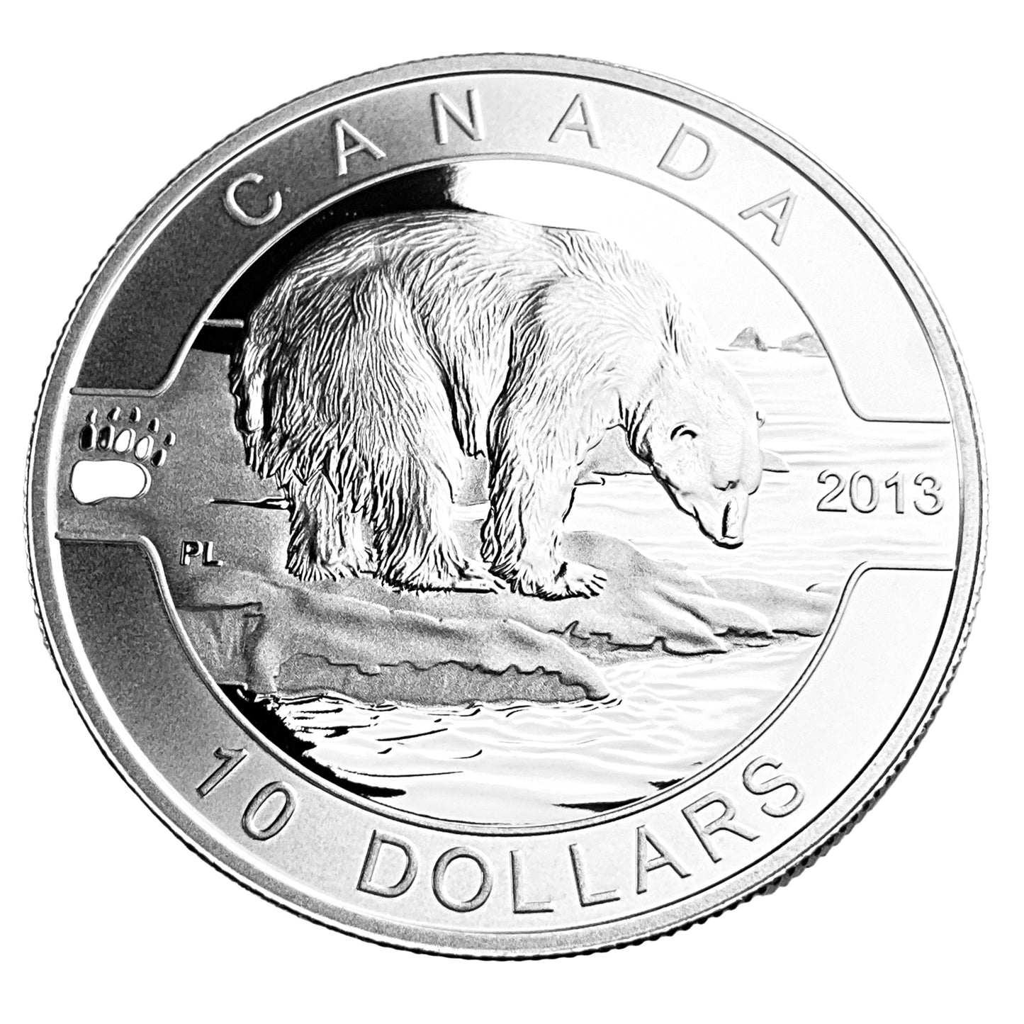 .510 ozt The Polar Bear 9999 Silver $10