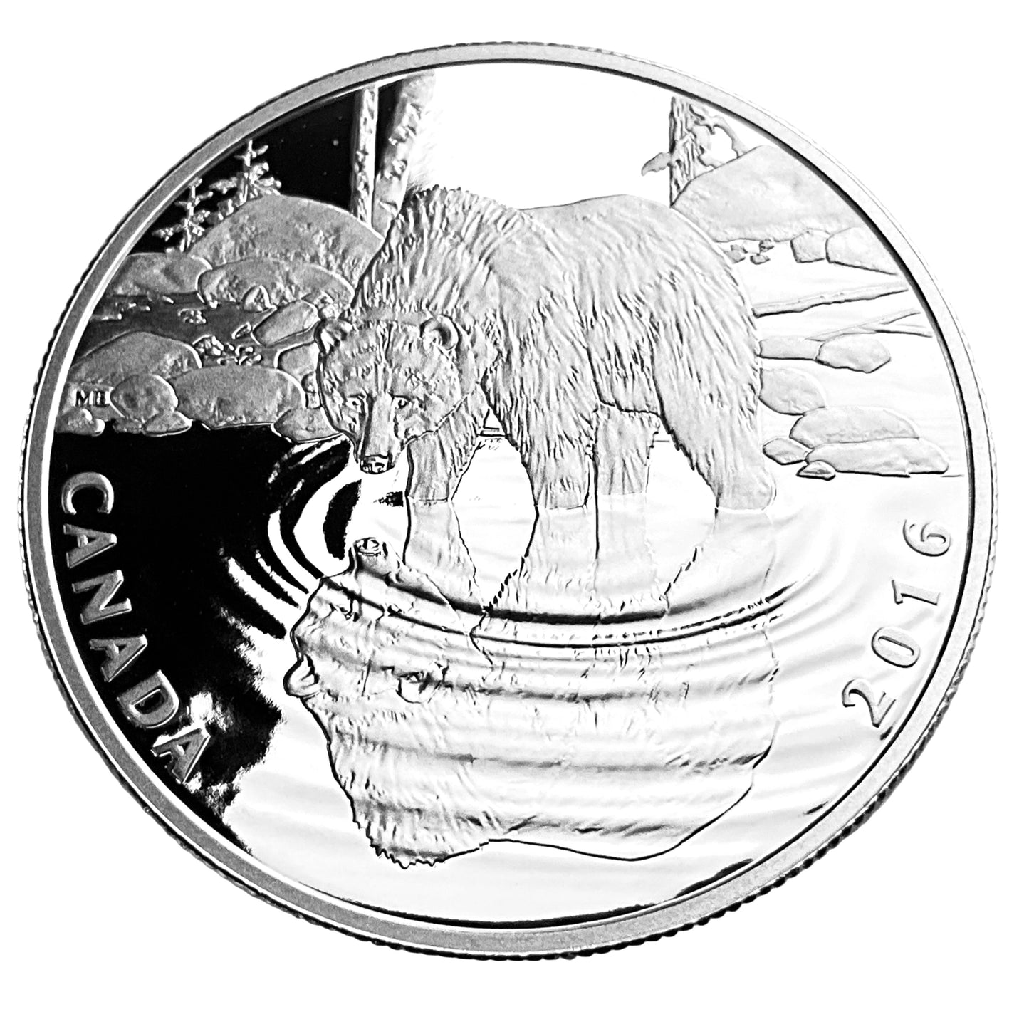 .510 ozt Grizzly Bear Reflection 9999 $10