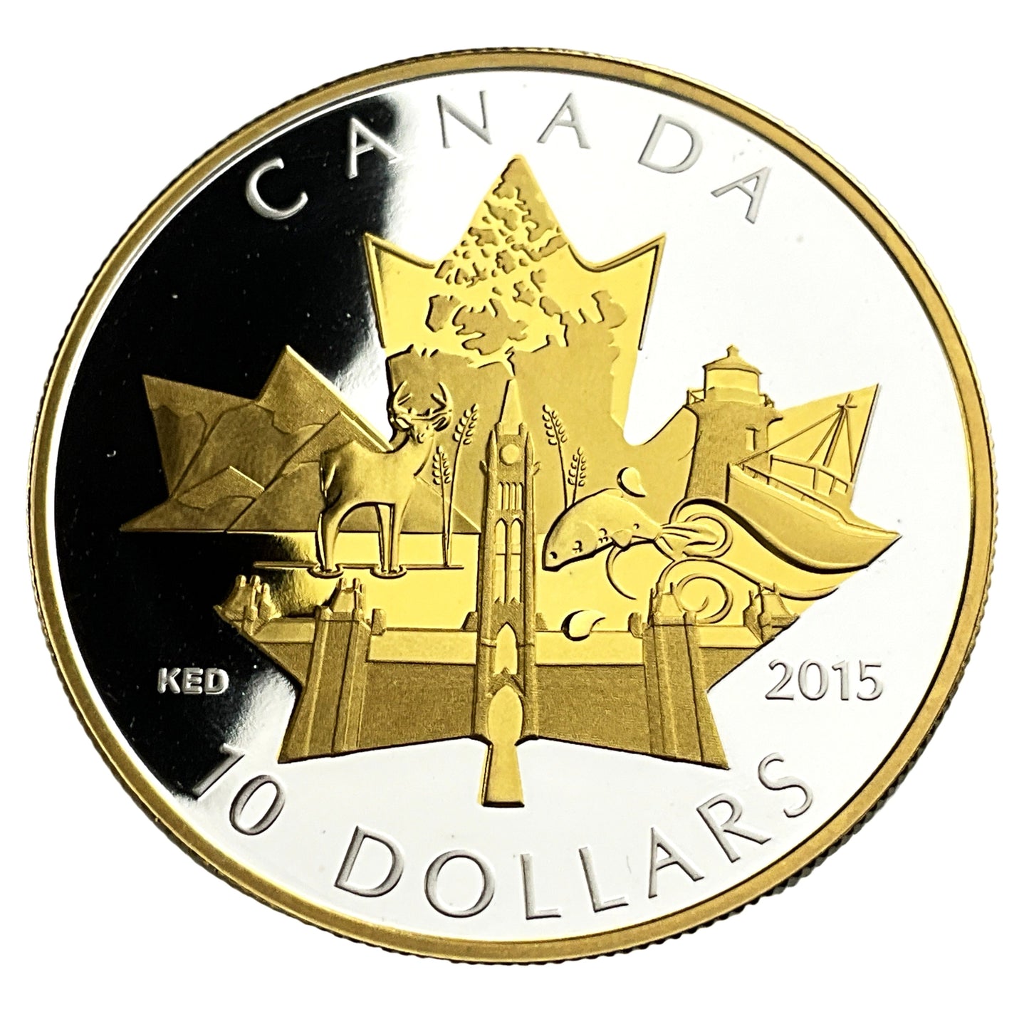 .510 ozt Celebrating Canada 9999 Silver $10