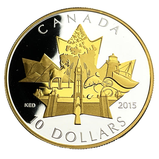 .510 ozt Celebrating Canada 9999 Silver $10