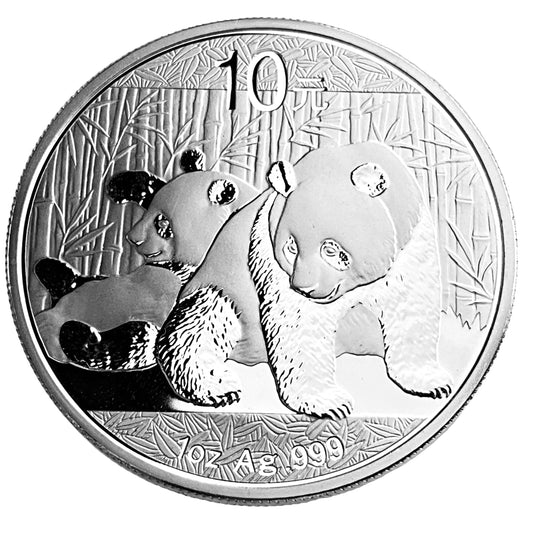 1 ozt 2010 Chinese Panda 999 Silver Coin