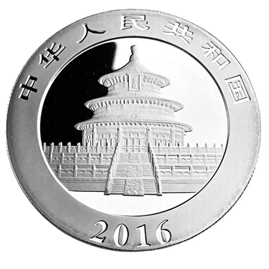 .9645 ozt 2016 Chinese Panda 999 Silver Coin