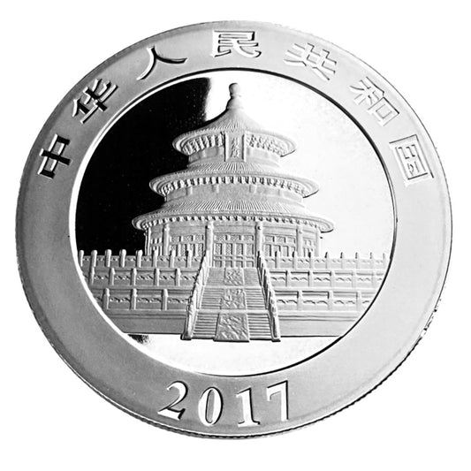 .9645 ozt 2017 Chinese Panda 999 Silver Coin
