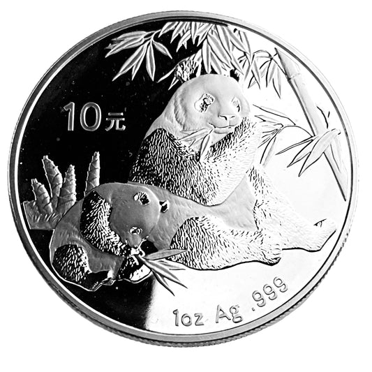 1 ozt 2007 Chinese Panda 999 Silver Coin
