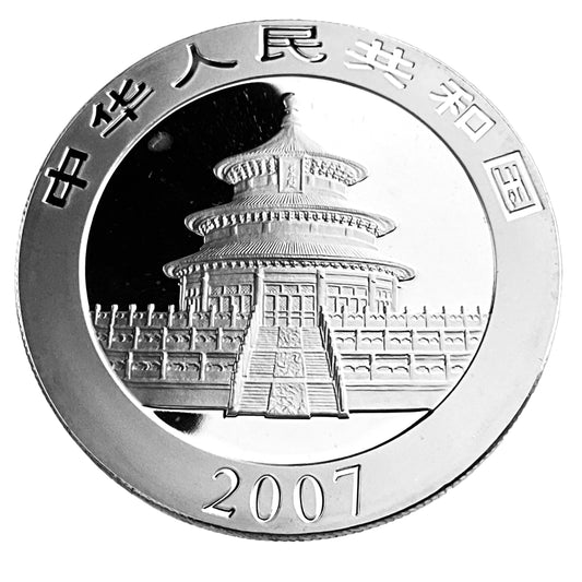 1 ozt 2007 Chinese Panda 999 Silver Coin