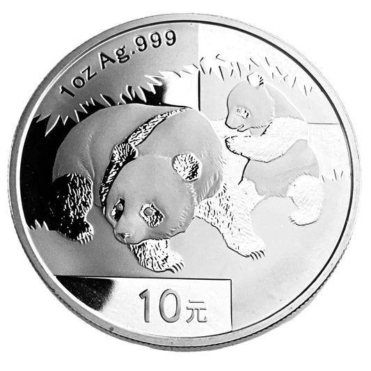 1 ozt 2008 Chinese Panda 999 Silver Coin