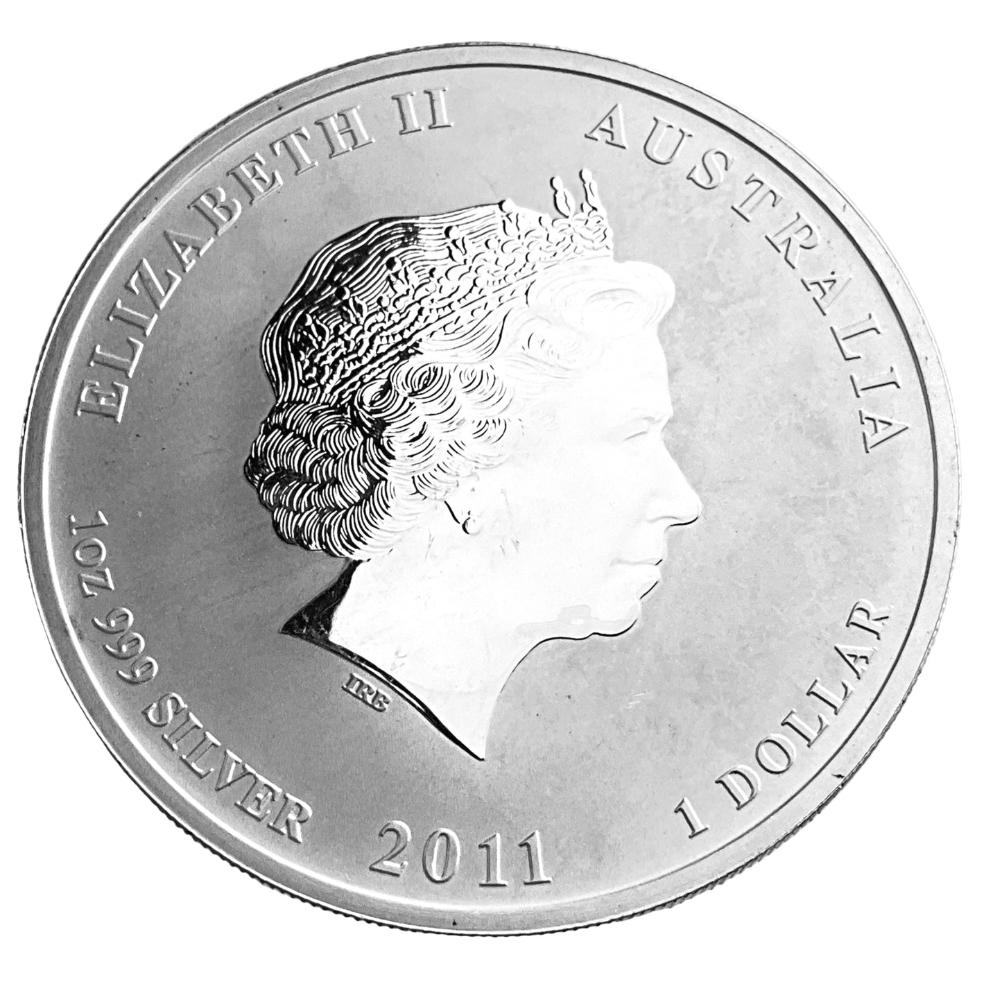 1 ozt 2011 Year Rabbit 999 Silver $1 Coin
