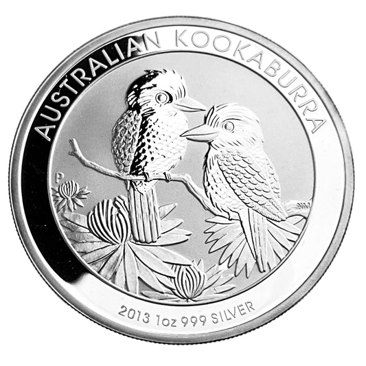 1 ozt 2013 Kookaburra 999 Silver $1 Coin