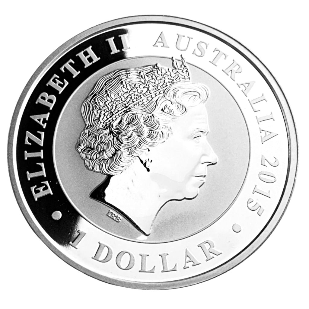1 ozt 2015 Kookaburra 999 Silver $1 Coin
