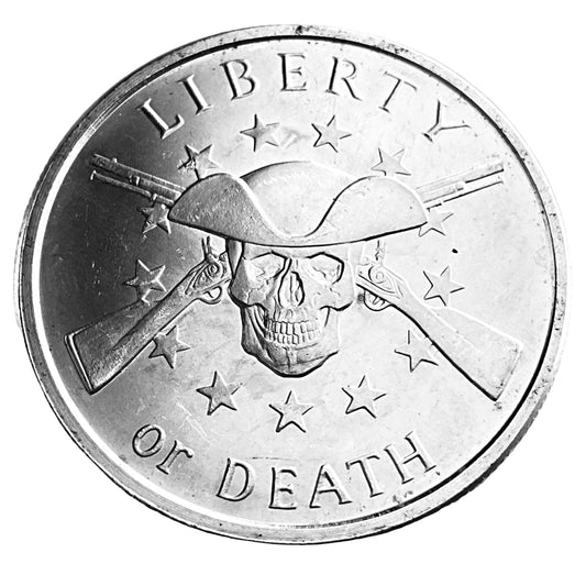 1 ozt Liberty or Death 999 Silver Round
