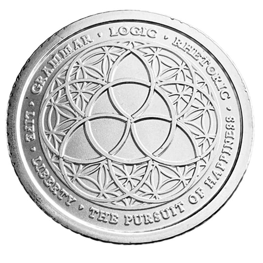 1 ozt Trivium 999 Silver Shield Round