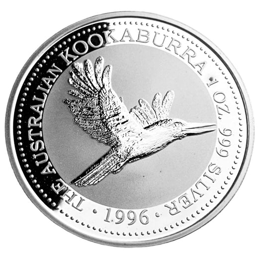 1 ozt 1996 Kookaburra 999 Silver Coin