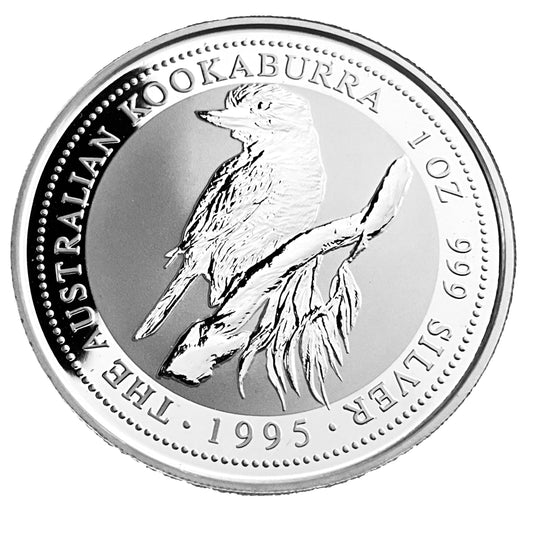 1 ozt 1995 Kookaburra 999 Silver Coin