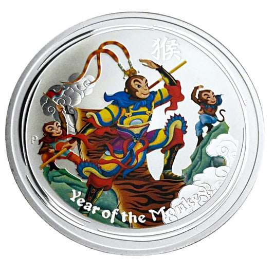 1 ozt 2016 Year of the Monkey 999 Silver Coin