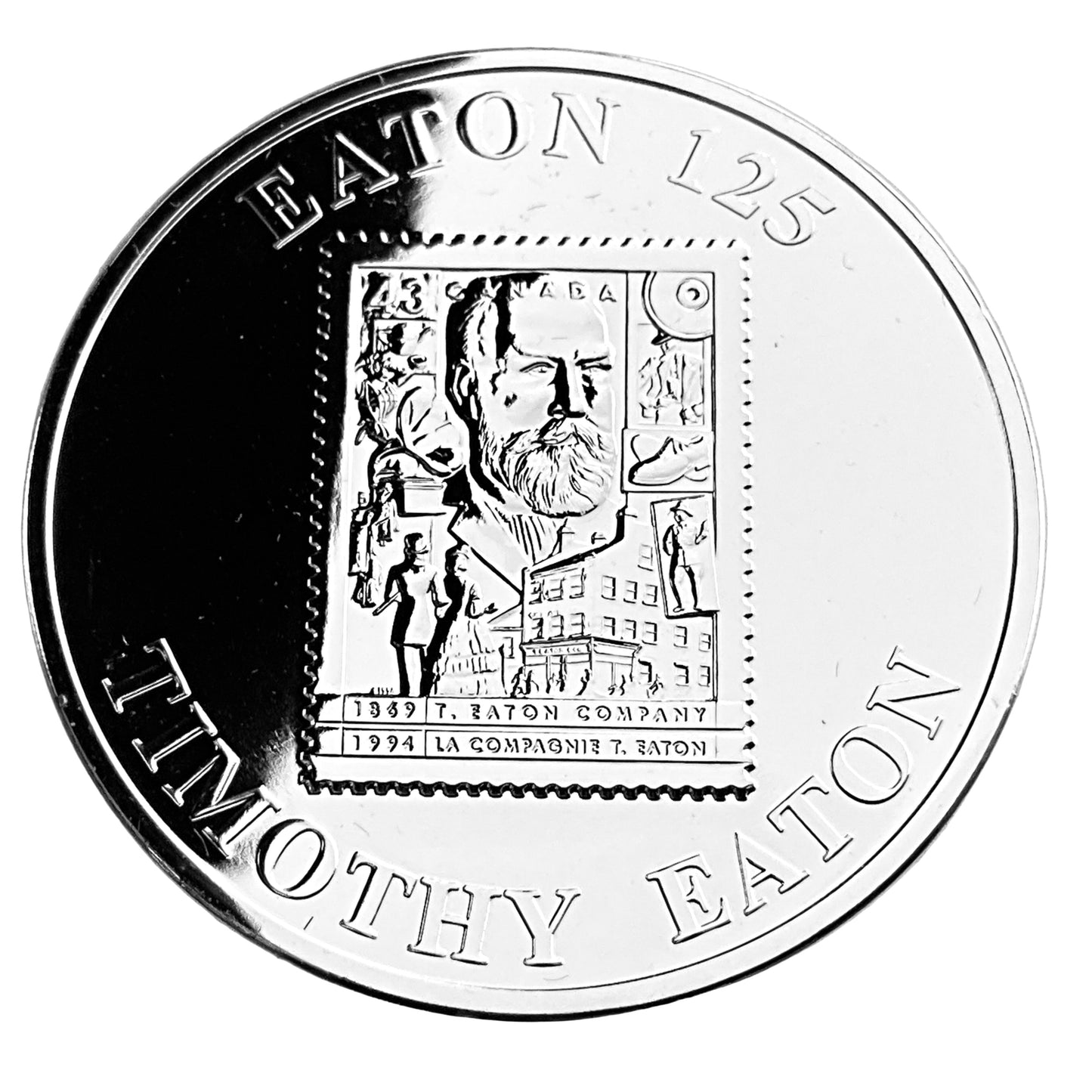 1 ozt Timothy Eaton 125th 9999 Silver $50