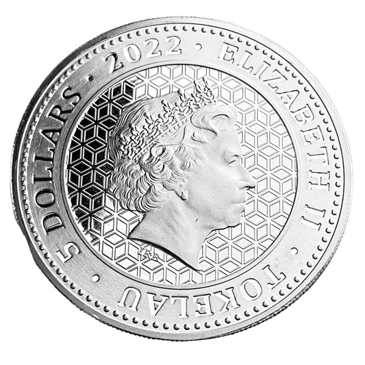 1 ozt Bull vs Bear 9999 Silver Coin