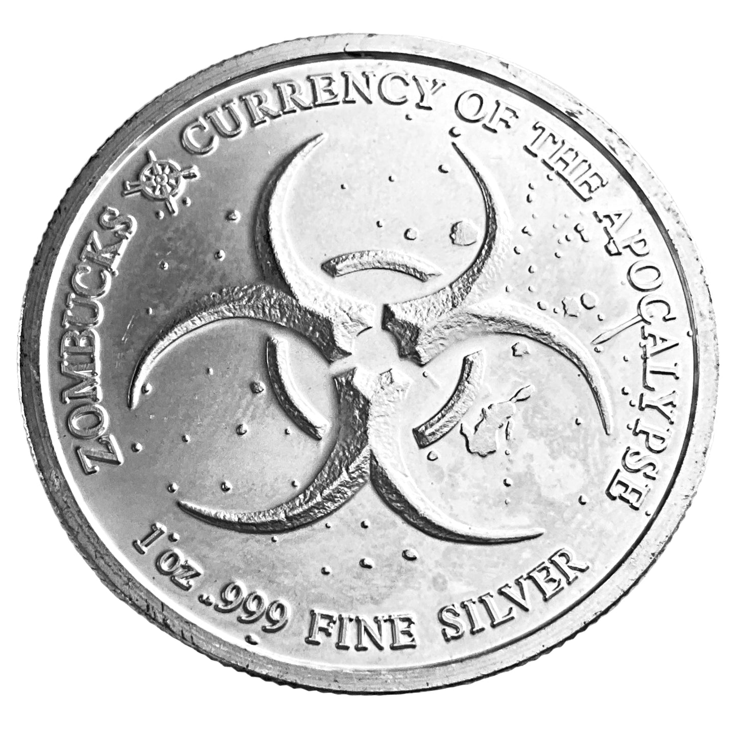 1 ozt Zombucks Walker 999 Silver Round