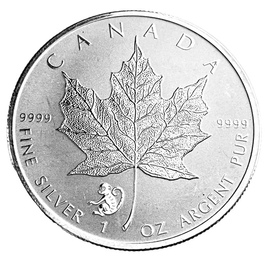 1 ozt Maple with Monkey Privy 9999 Silver $5