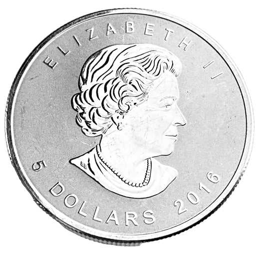 1 ozt Maple with Monkey Privy 9999 Silver $5