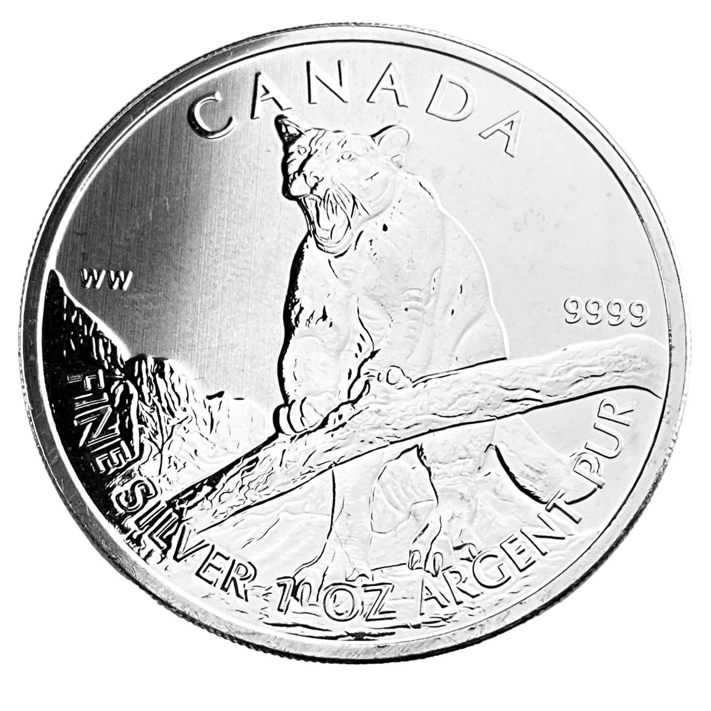 1 ozt Canada Cougar RCM 9999 Silver $5