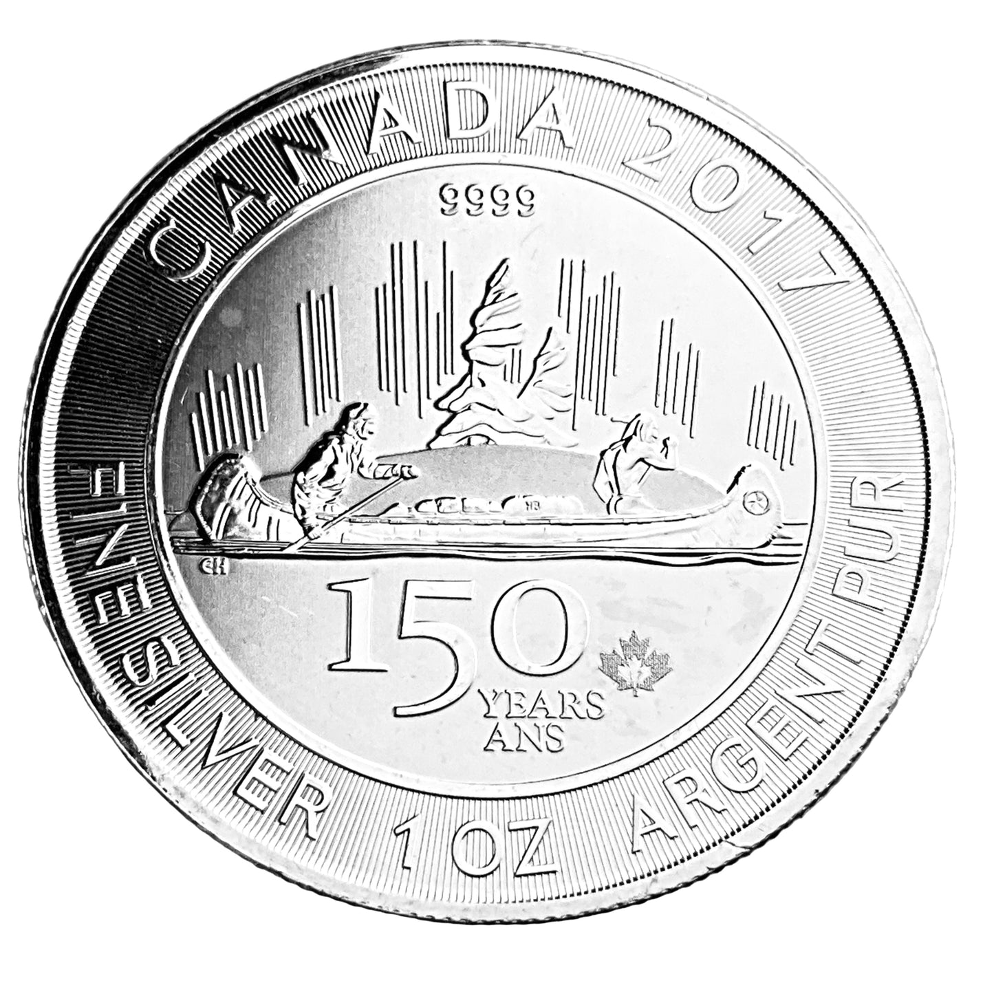 1 ozt Canada 150th Anniv. 9999 Silver $5