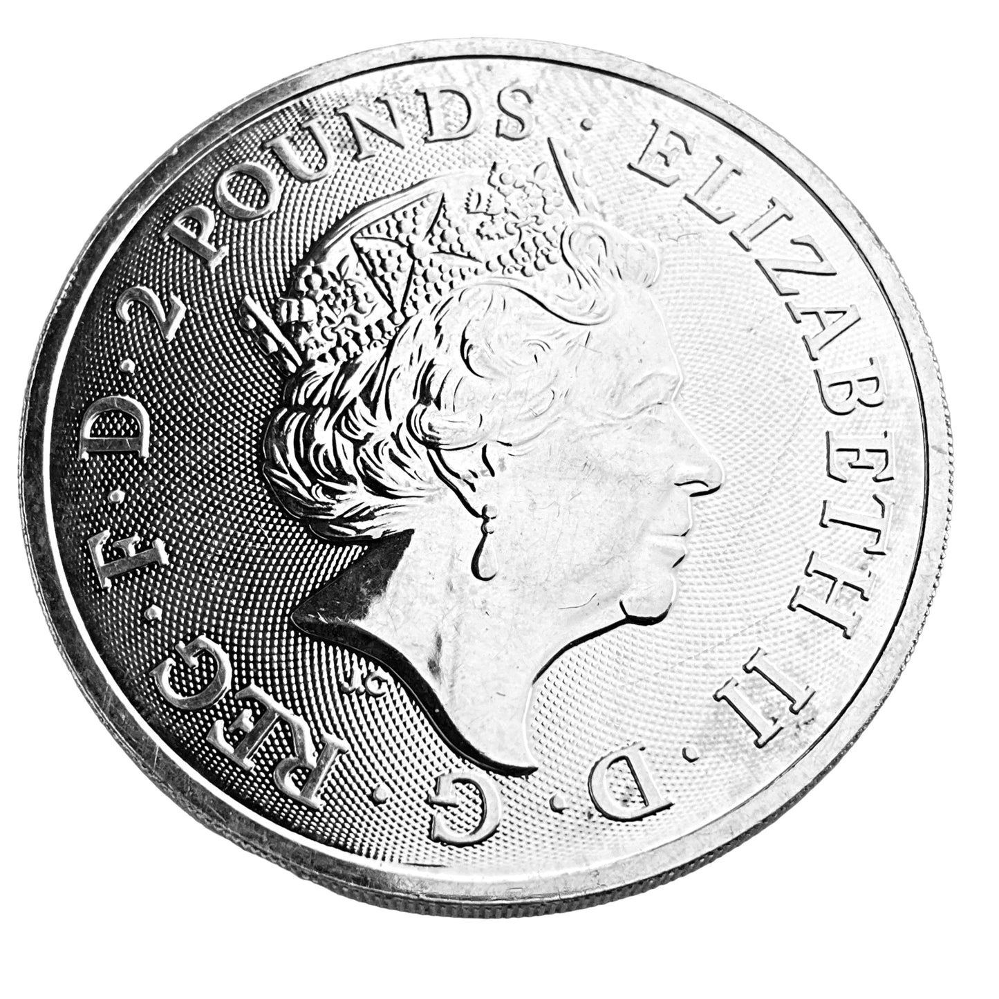 1 ozt Royal Arms 999 Silver £2 Coin