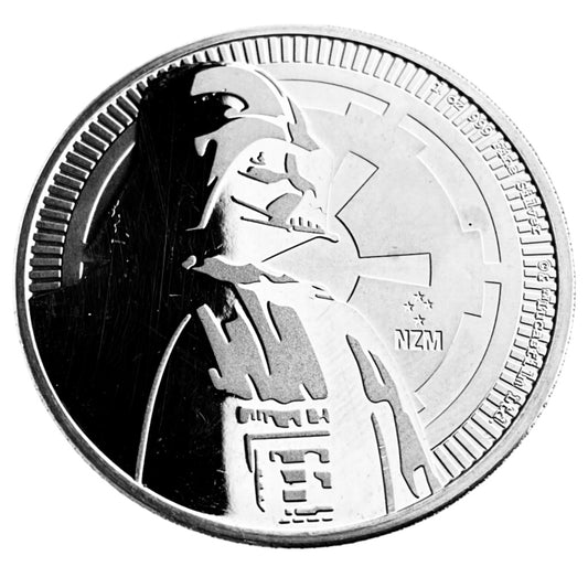 1 ozt Star Wars Darth Vader 999 Silver