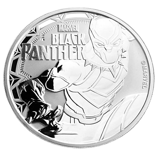 1 ozt Black Panther Marvel 9999 Silver Coin