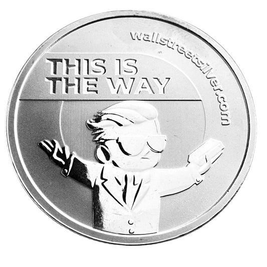 1 ozt SilverSqueeze Rocket 999 Silver Round