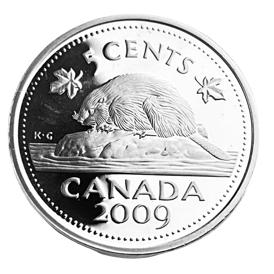 .158 ozt 5 Cents Nickel 925 Silver 5¢