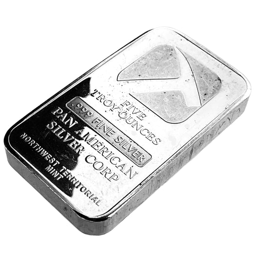 5 ozt Pan American 999 Silver Bar
