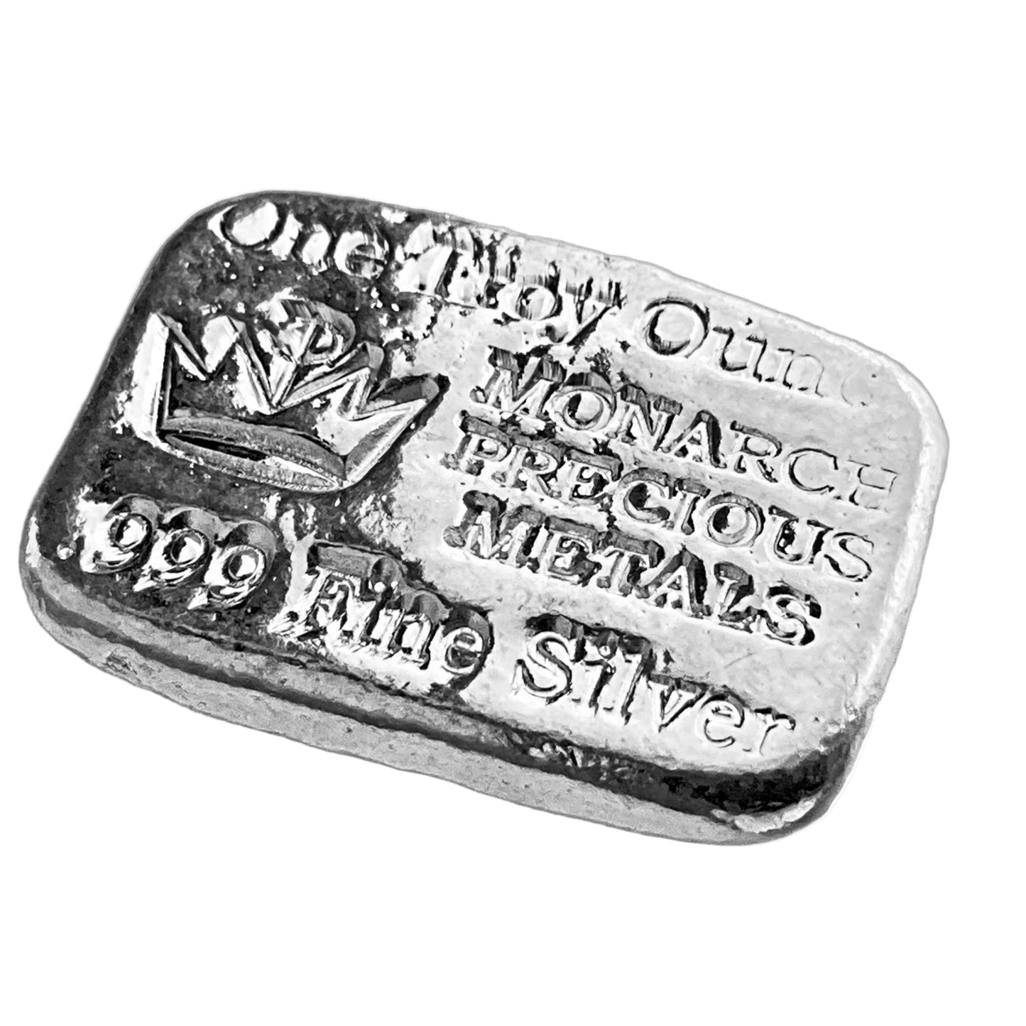 1 ozt Monarch Hand Poured 999 Silver Bar
