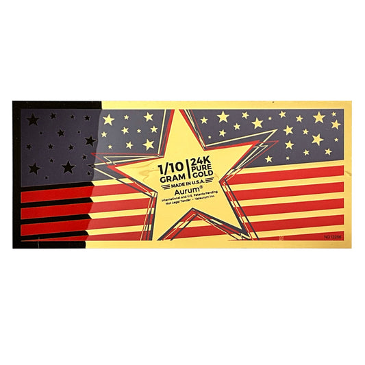 1/10 gram Star Aurum 24k 9999 Gold Sheet