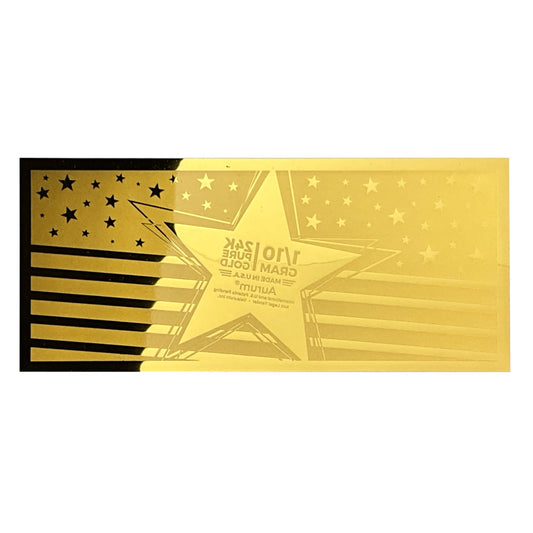 1/10 gram Star Aurum 24k 9999 Gold Sheet