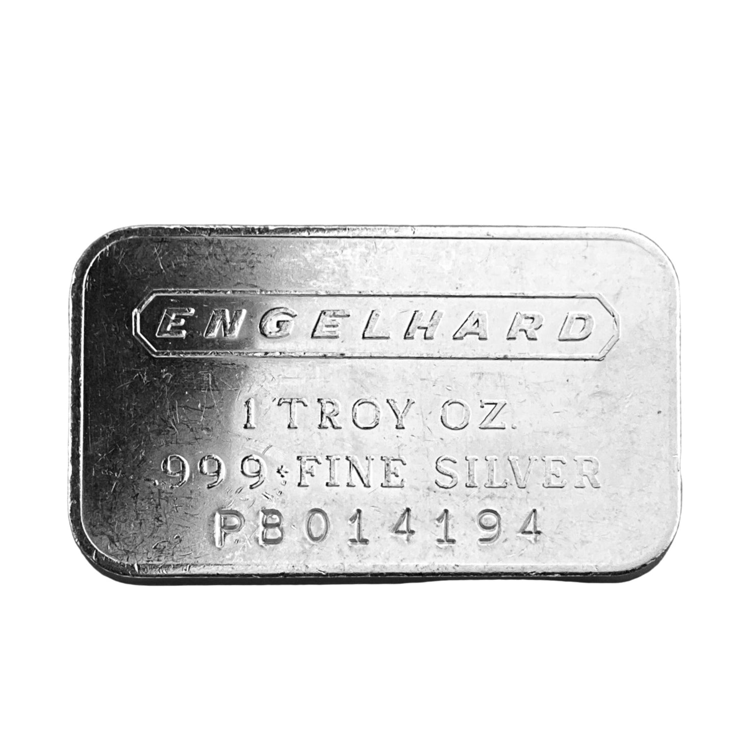 1 ozt Vintage Engelhard 999 Silver Bar