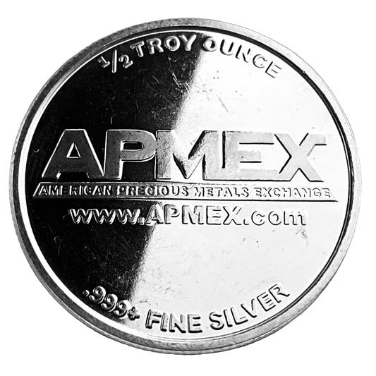 ½ ozt APMEX Fractional 999 Silver Round