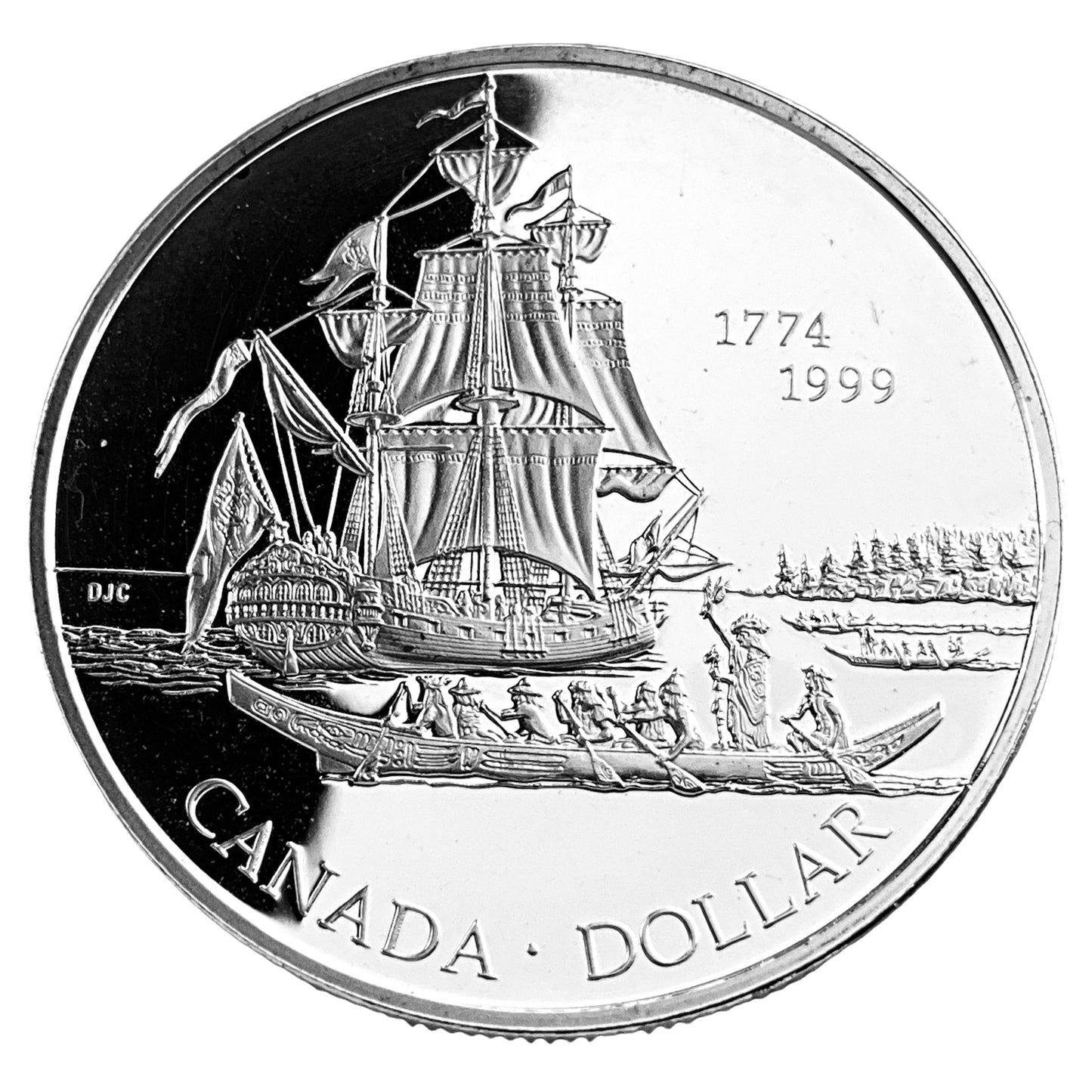 .750 ozt 225th Anniv. Juan Perez Silver $1