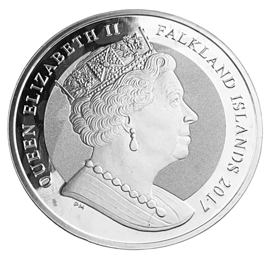 1 ozt Falkland Islands 35th 999 Silver Coin